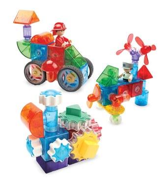 Transparent Pieces Of EDTOY Magnetic Building Kit