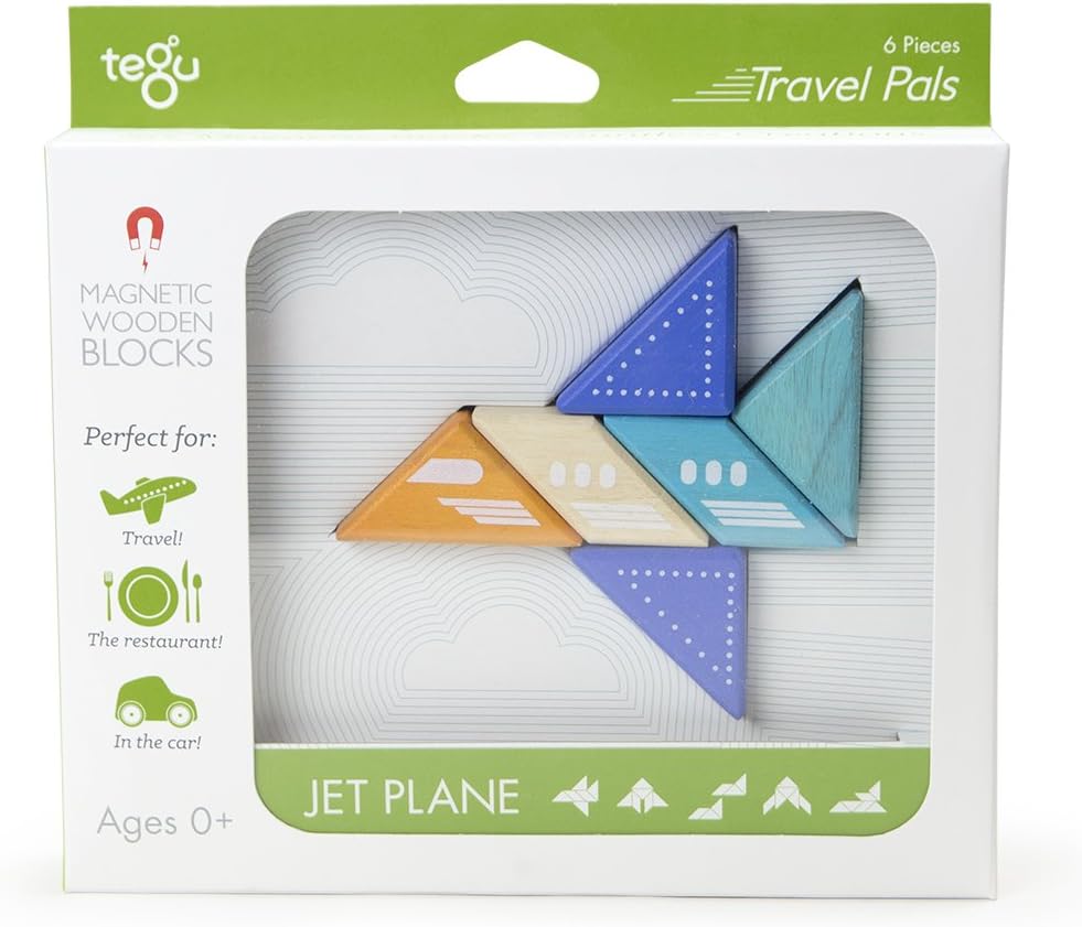 Tegu Travel Pals Set Jet Plane Box