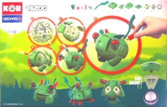 Paco The Frog From The Geomag Kor Tazoo Family - Details
