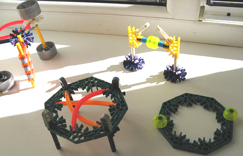 K'NEX Playground: The Trampoline, The Sandbox And The Spinning Barrel