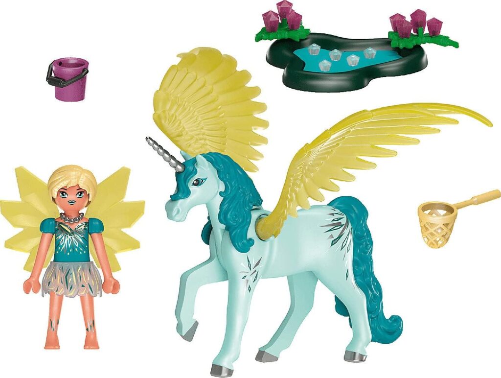 Playmobil Adventures of Ayuma Crystal Fairy with Unicorn - Contents