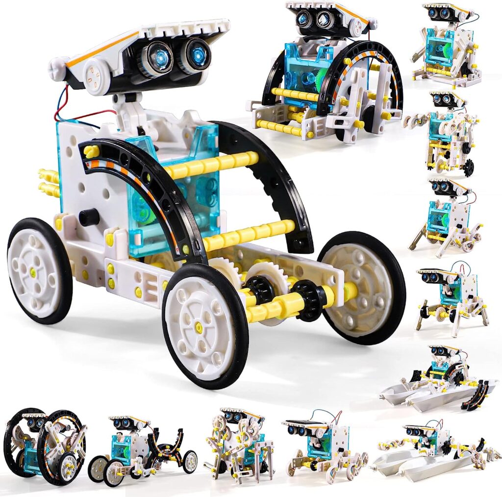 Lucky Doug Solar Robot - White Version